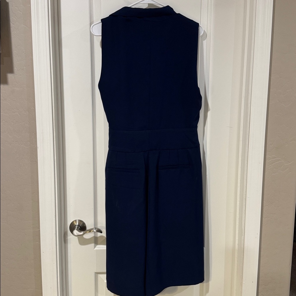 Ralph Lauren Belted Georgette Sleeveless Romper - Picture 6 of 6